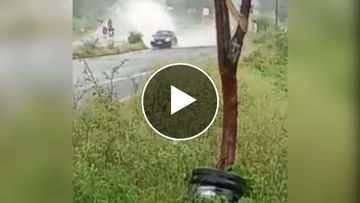 Photo of High speed car overturned several times while diving in the air, watch the heart-wrenching video