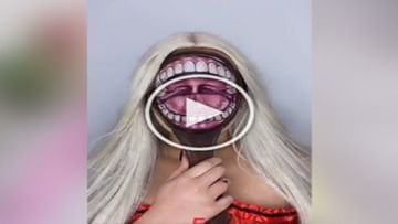 Photo of Have you ever seen such scary face painting?  The video confused people
