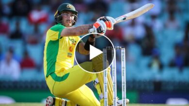 Photo of Video: Before the match, Maxwell changed his batting style, held the bat in the opposite hand
