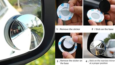 Blindspot Mirror: The blindspot mirror shows those things which are not visible in the normal mirror of the car.  It is better used in situations like heavy jams or limited parking.  This product is available on Amazon with 72% discount for just Rs 279.  Buying this will save you Rs 720 as its actual price is Rs 999.  (Photo: Amazon)