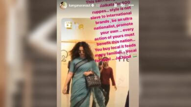 Photo of Kangana Ranaut showed swag by wearing a saree worth Rs 600, said – vocal for local