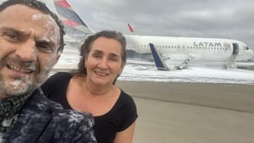 Photo of Husband and wife took a smiling selfie in front of the crashed plane, people said – Shame on you!