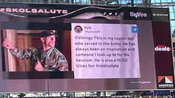 Shameful!  Photo of porn star Johnny Sins displayed in football stadium instead of army man