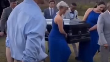 The groom came out of the coffin ... People were stunned to see this unique video of the wedding-VIDEO