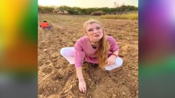 Photo of VIDEO: Foreign daughter-in-law sowed onions in a desi style, mother-in-law gave a wonderful reaction