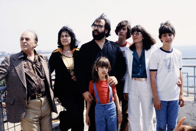 Image: a young Sofia Coppola with her family in Cannes International Film Festival, May 1979.