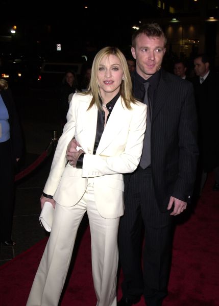 Madonna in a white suit
