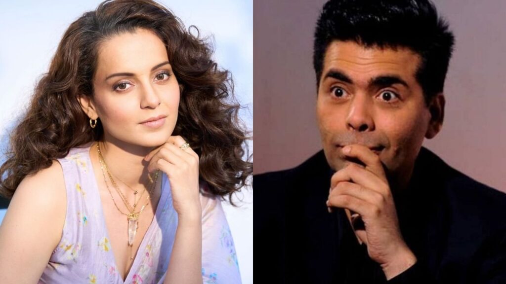 Kangana Ranaut Casts Karan Johar as Villain in Her Biopic: A Big Twist Revealed!