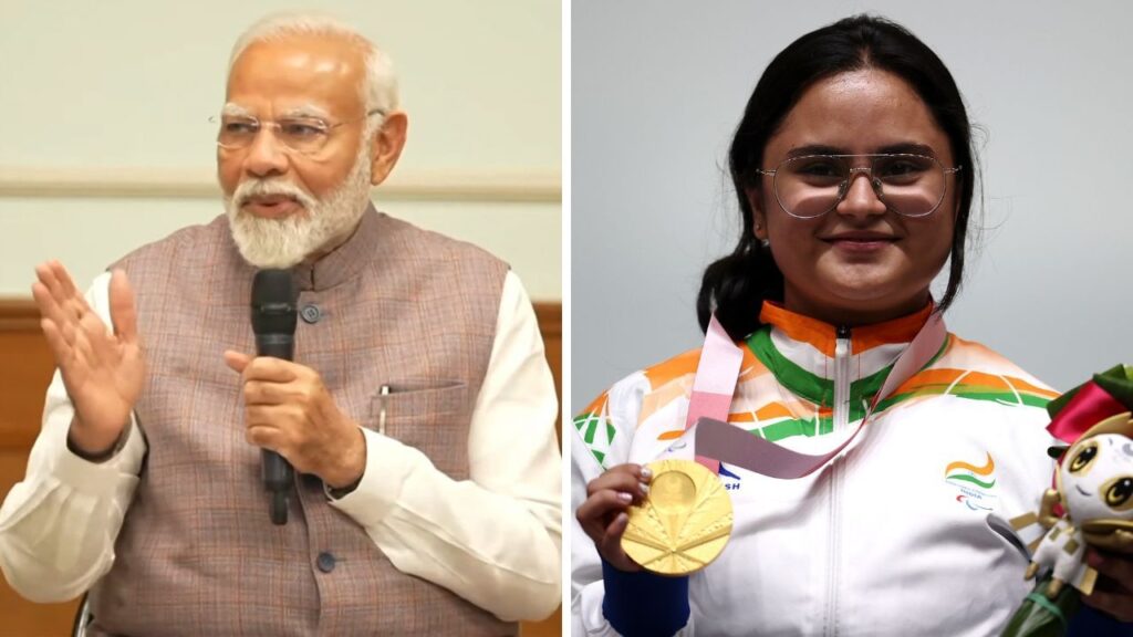 PM Modi Talks to Paralympic Athletes, Asks Golden Girl Avani Lekhara a Special Question