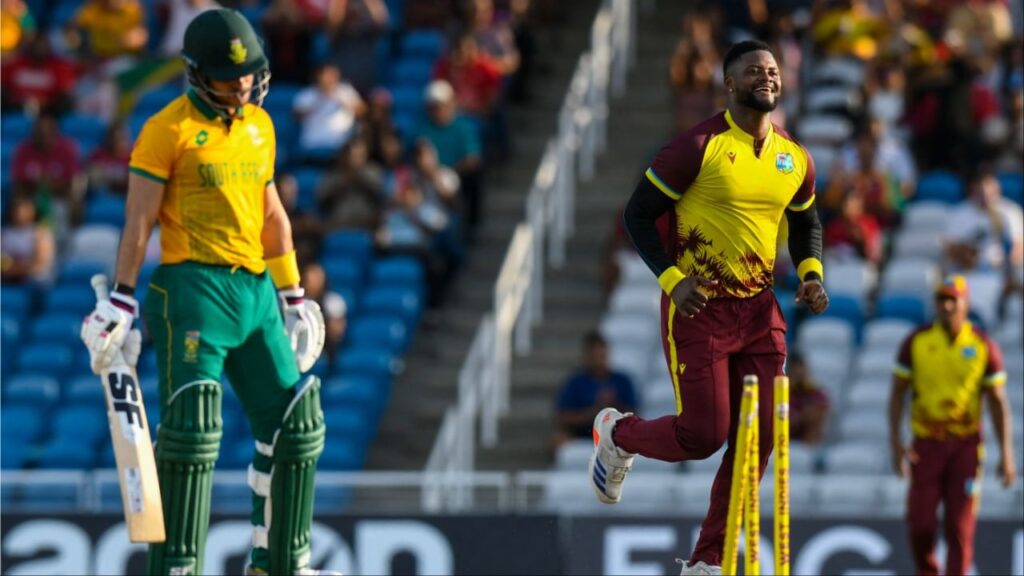 West Indies Completes T20I Hat-Trick as South Africa Surrenders After 35 Balls