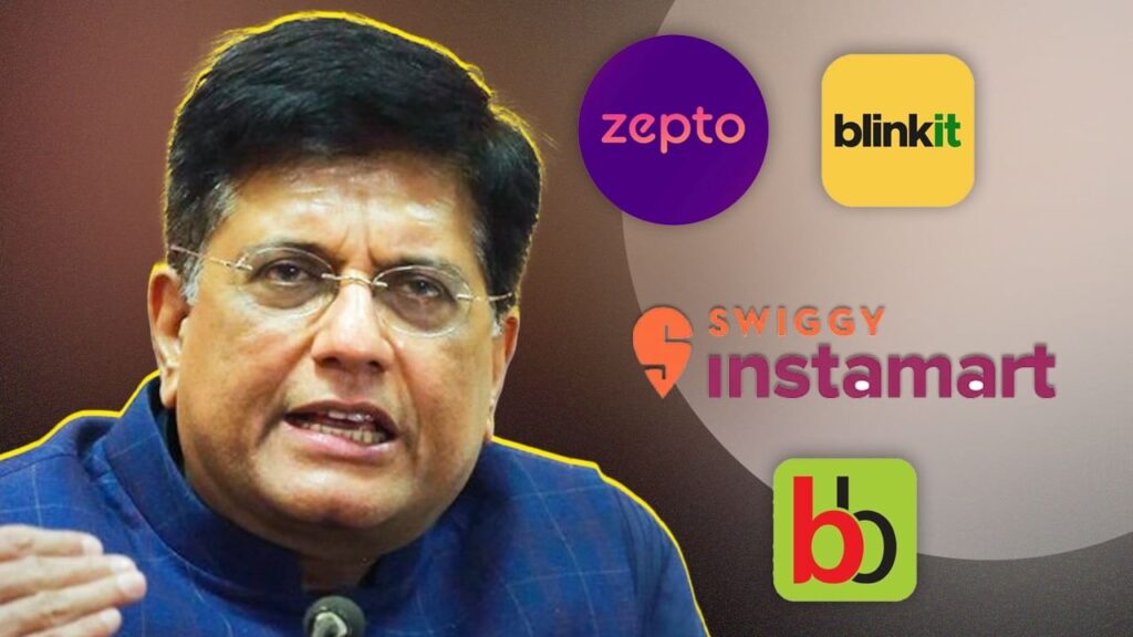 Will Grocery Stores Face The End in the Quick Commerce Race? Piyush Goyal's Concerns