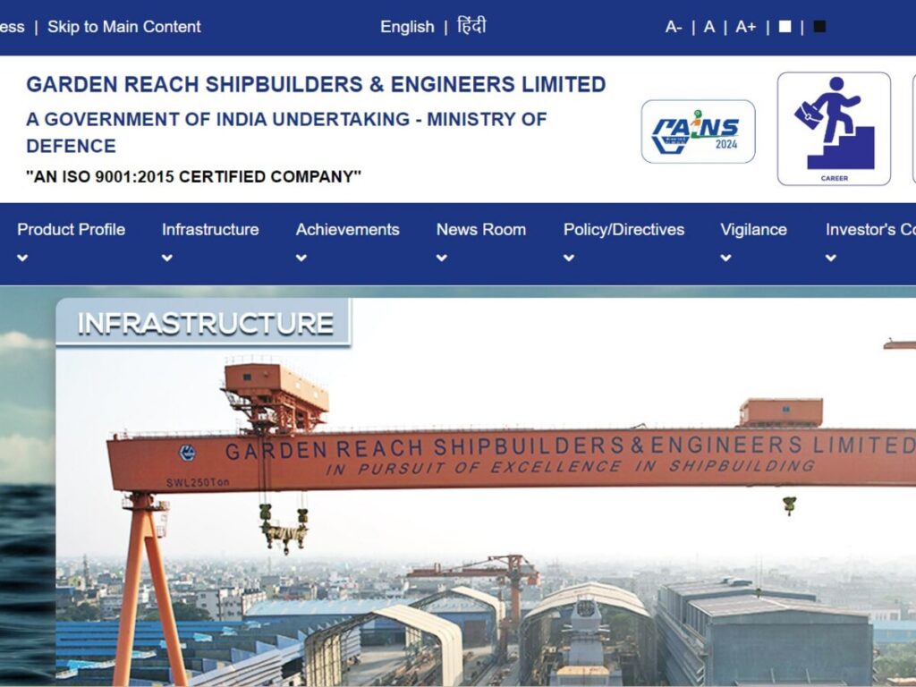 GRSE 2024 Recruitment: 236 Apprentice and HR Trainee Positions Open