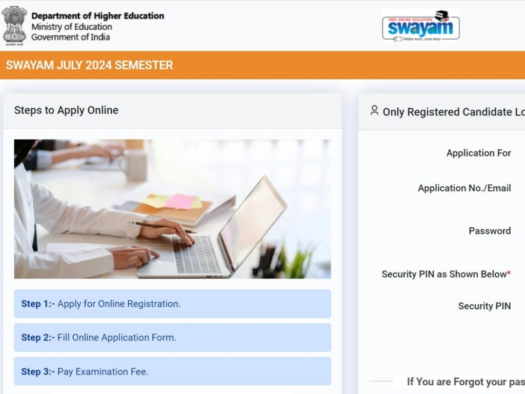 NTA SWAYAM July 2024 Registration Now Open: Get All the Details