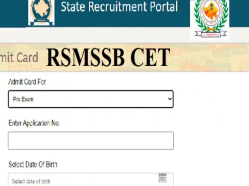 RSMSSB CET Admit Card Release: Get Your Rajasthan CET Card Soon!