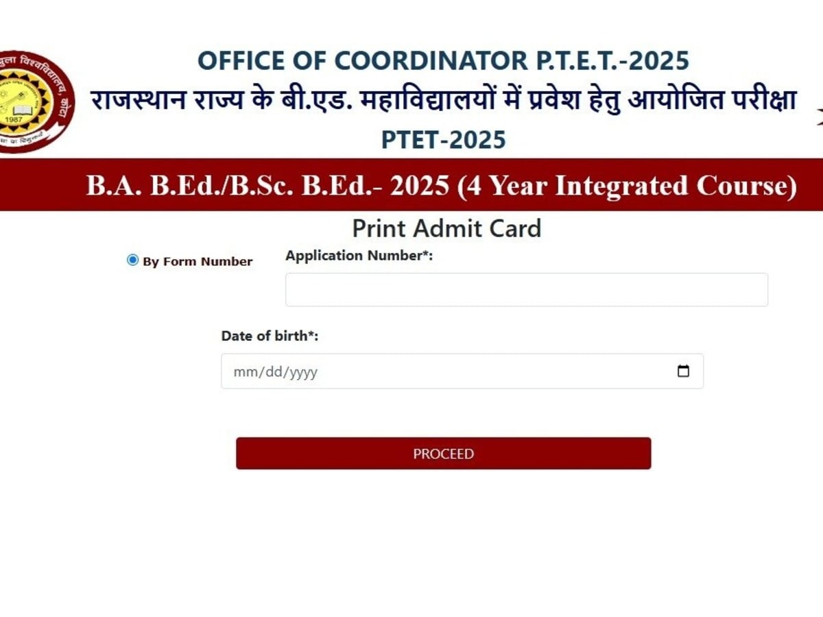 PTET Admit Card Released: Download Your Rajasthan PTET Admit Card Now!