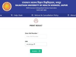 RUHS CUET 2025 Results: Rajasthan B.Sc Nursing Released, Access Now!