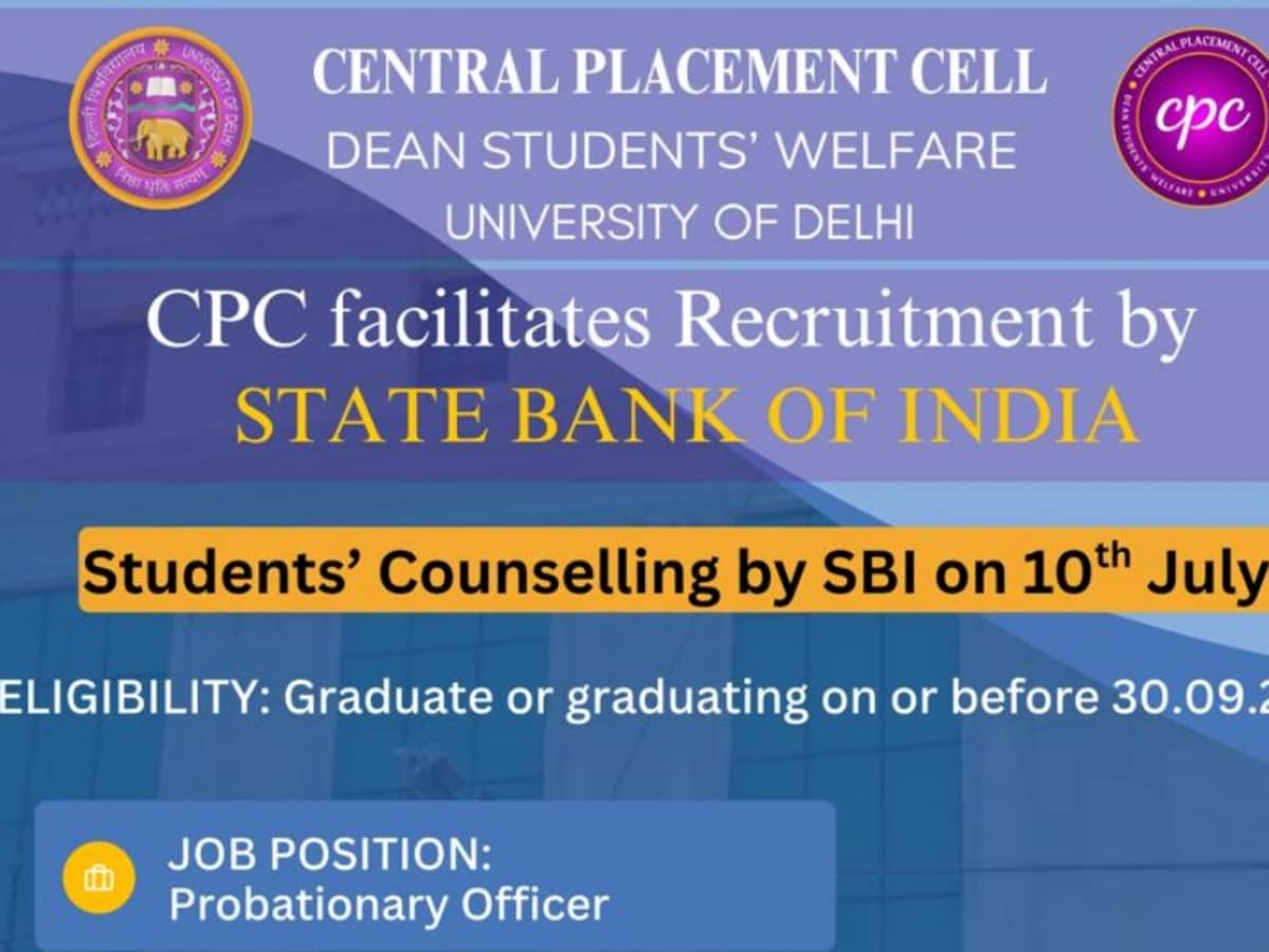 SBI PO Counseling at India’s 2nd Best College on July 10