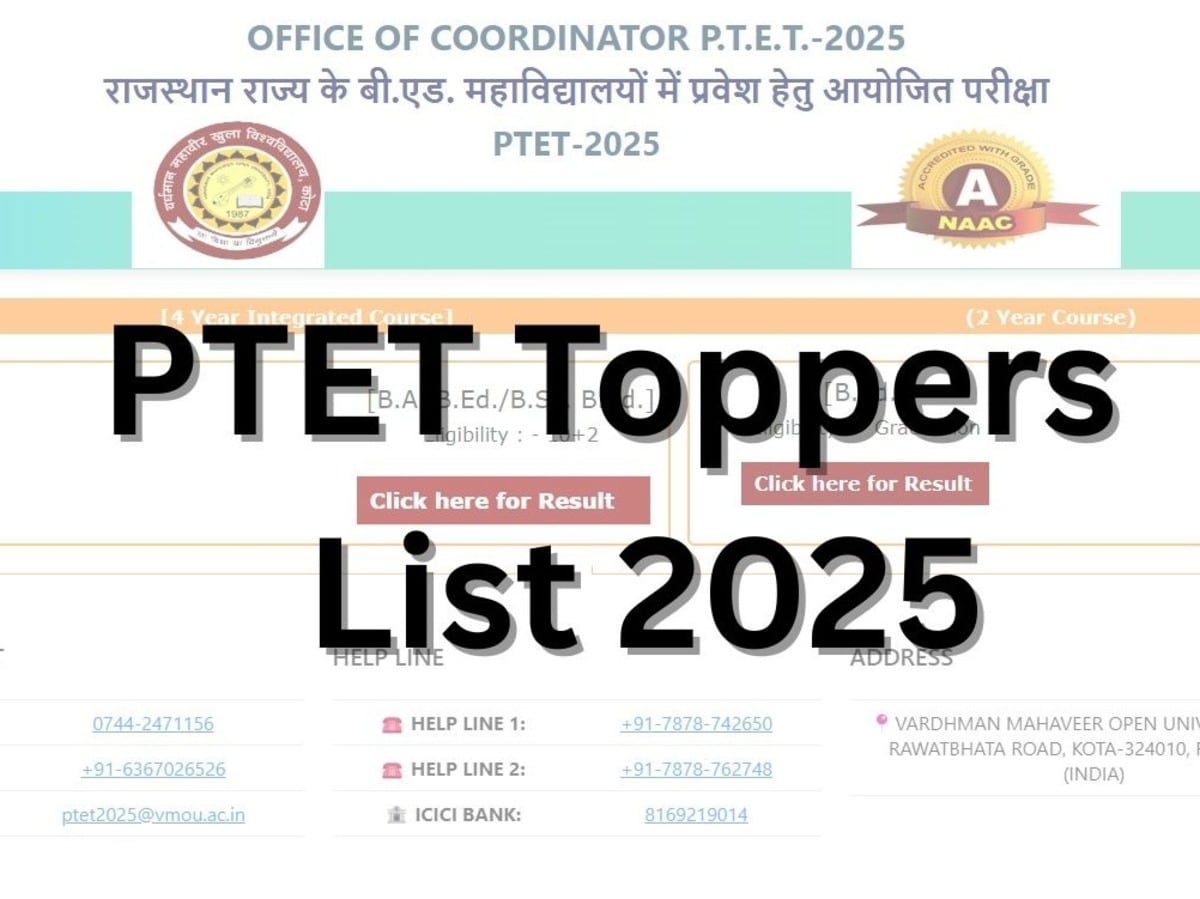 Top PTET Results: Discover Rajasthan's Leading Performers and Full List